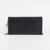 Christian Dior Cluitch Wallet On Chain WOC Black